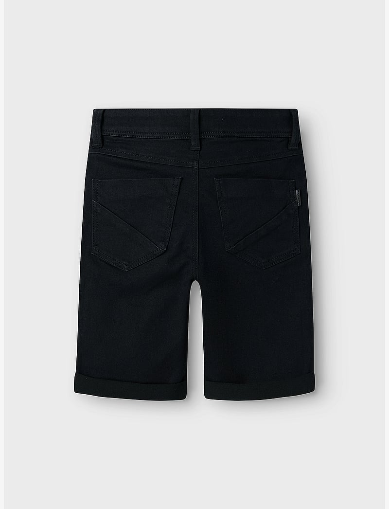 name it - NKMSILAS SLIM DNM L SHORTS 2272-TX NOOS - lühikesed teksapüksid - black denim - 2