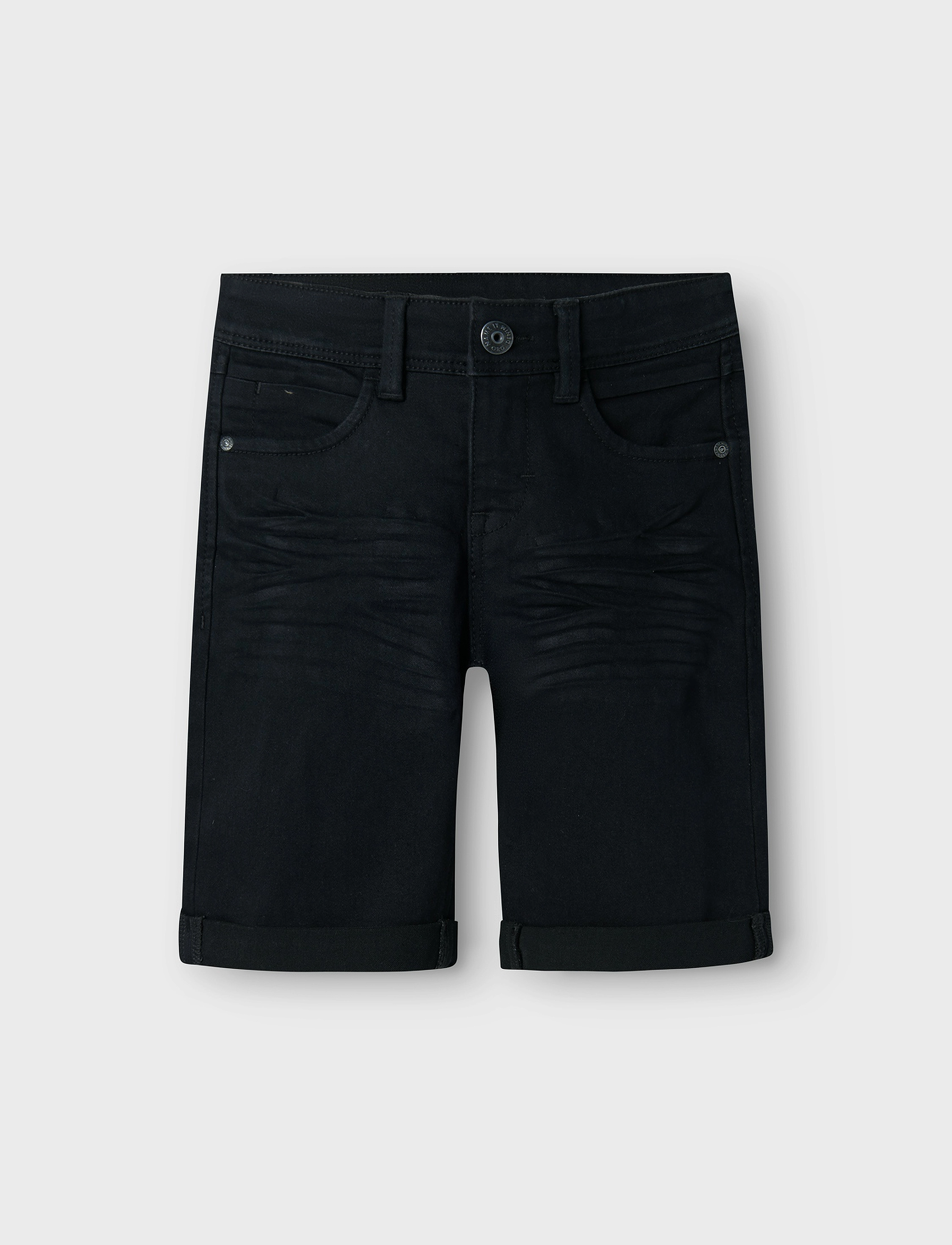 name it NKMSILAS SLIM DNM L SHORTS 2272-TX NOOS - Underdele - BLACK DENIM / black