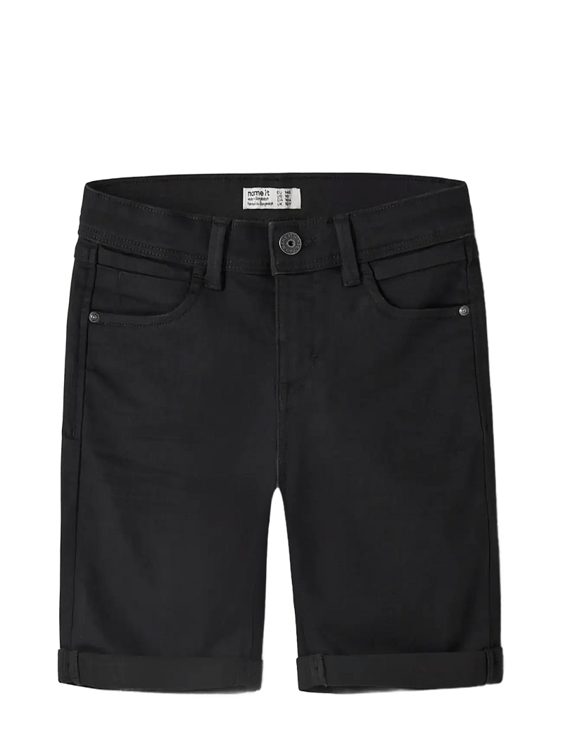 name it - NKMSILAS SLIM DNM L SHORTS 2272-TX NOOS - jeansshorts - black denim - 3