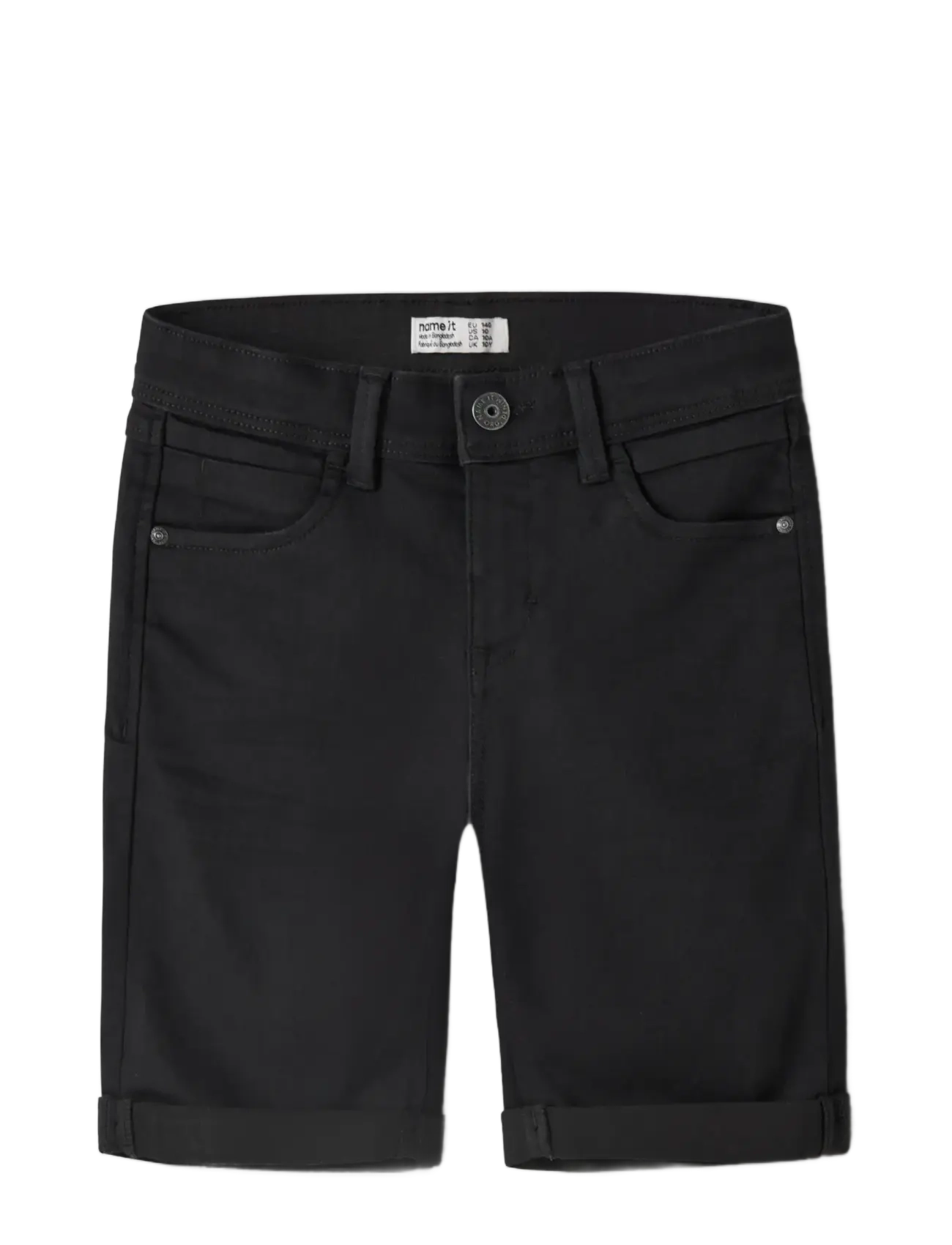 name it - NKMSILAS SLIM DNM L SHORTS 2272-TX NOOS - jeansshorts - black denim - 3