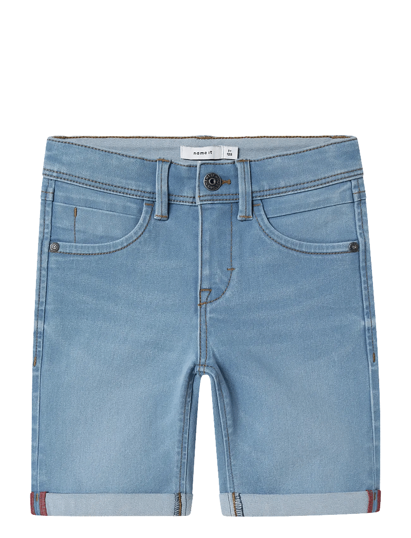 name it - NKMSILAS SLIM DNM L SHORTS 2272-TX NOOS - denimshorts - light blue denim - 1