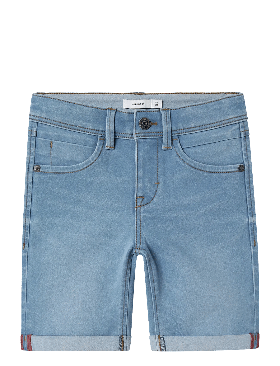 name it - NKMSILAS SLIM DNM L SHORTS 2272-TX NOOS - jeansshorts - light blue denim - 1