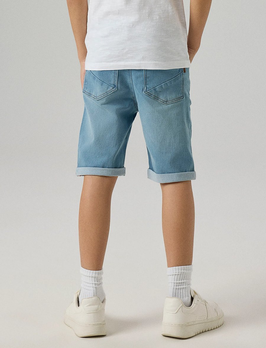 name it - NKMSILAS SLIM DNM L SHORTS 2272-TX NOOS - jeansshorts - light blue denim - 0