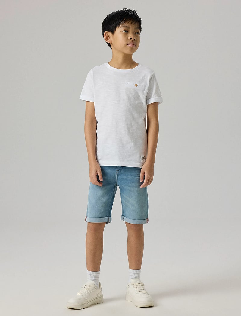 name it - NKMSILAS SLIM DNM L SHORTS 2272-TX NOOS - denimshorts - light blue denim - 4