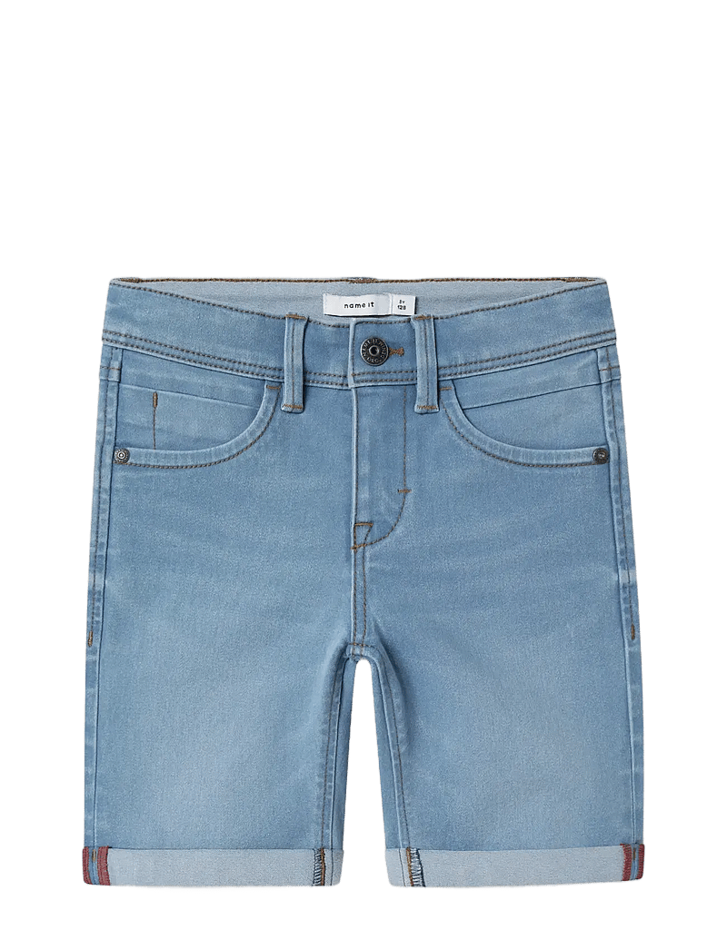 name it - NKMSILAS SLIM DNM L SHORTS 2272-TX NOOS - denimshorts - light blue denim - 3