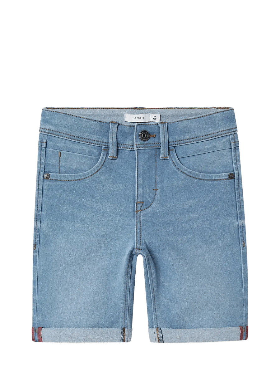 name it - NKMSILAS SLIM DNM L SHORTS 2272-TX NOOS - jeansshorts - light blue denim - 3