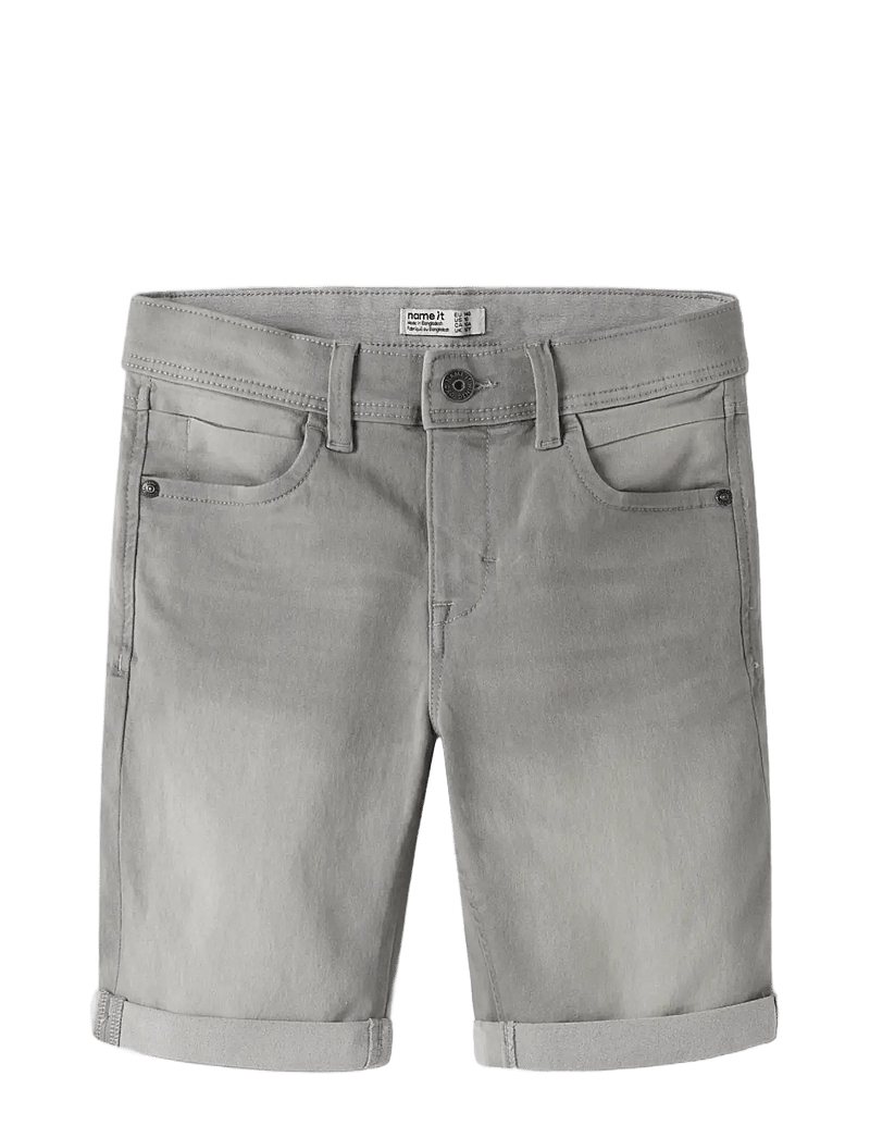 name it - NKMSILAS SLIM DNM L SHORTS 2272-TX NOOS - denimshorts - medium grey denim - 1