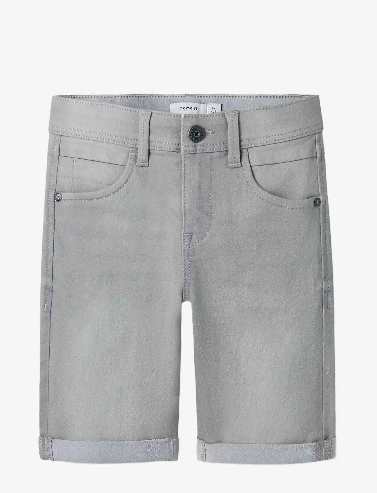name it - NKMSILAS SLIM DNM L SHORTS 2272-TX NOOS - denimshorts - medium grey denim - 3