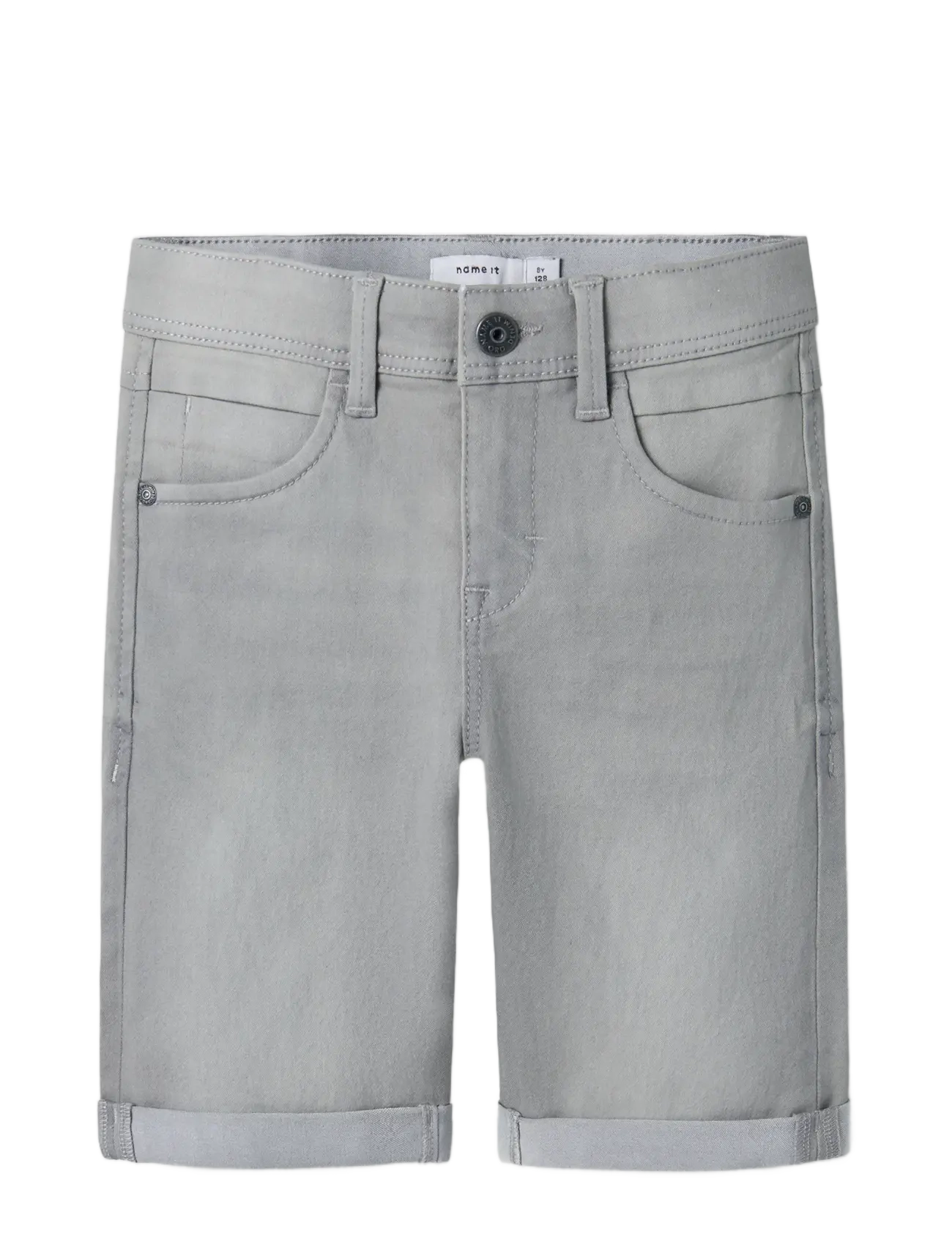name it - NKMSILAS SLIM DNM L SHORTS 2272-TX NOOS - jeansshorts - medium grey denim - 3