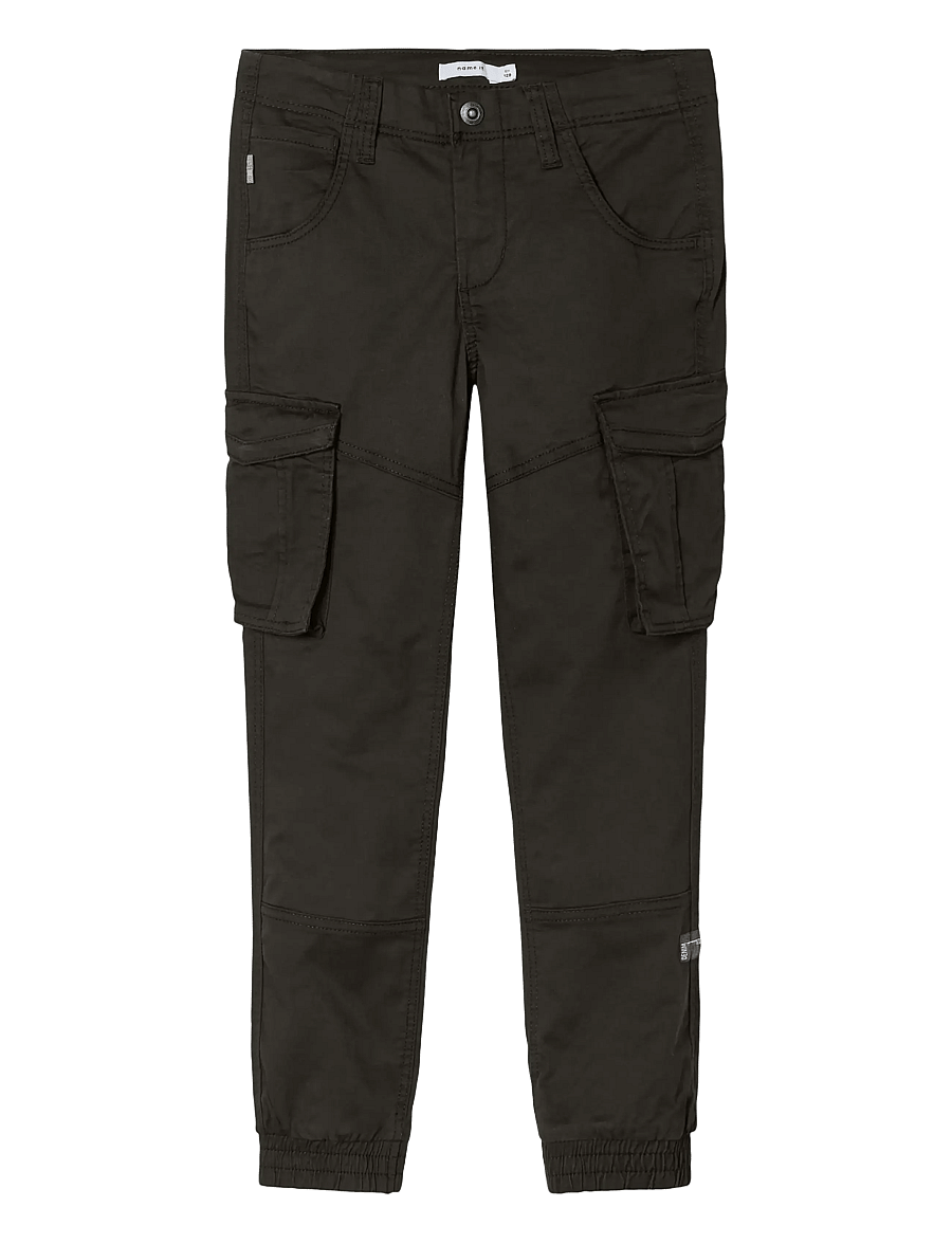 name it - NKMRYAN CARGO R TWI PANT 2222-BA NOOS - cargobyxor - black - 1