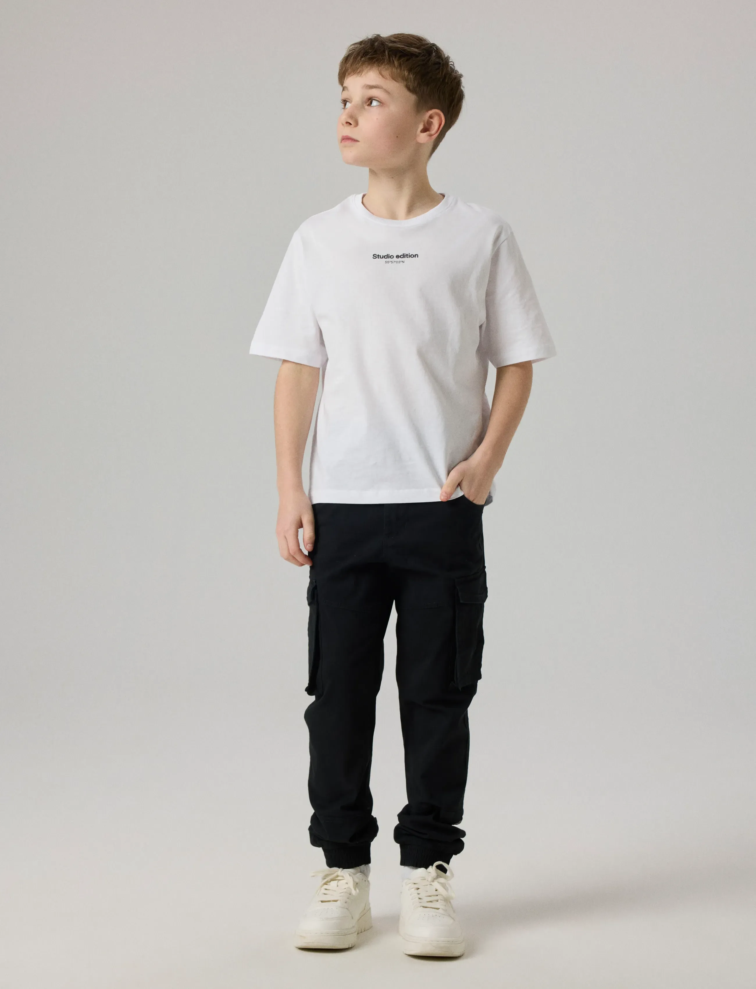 name it - NKMRYAN CARGO R TWI PANT 2222-BA NOOS - cargobyxor - black - 4