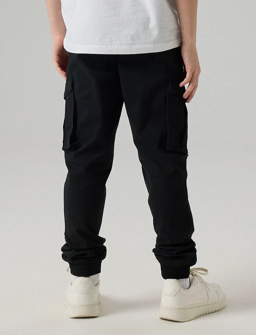name it - NKMRYAN CARGO R TWI PANT 2222-BA NOOS - cargobyxor - black - 5