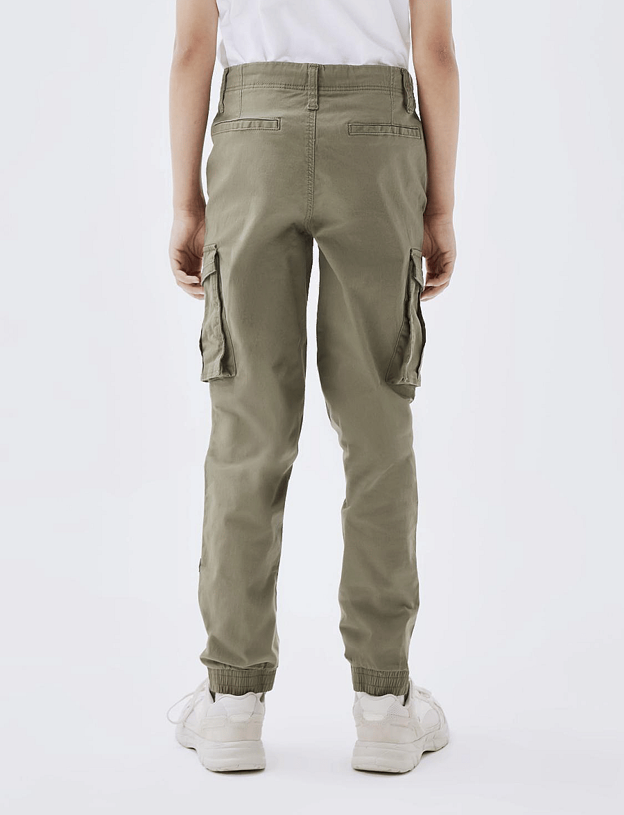 name it - NKMRYAN CARGO R TWI PANT 2222-BA NOOS - kargopüksid - deep lichen green - 3