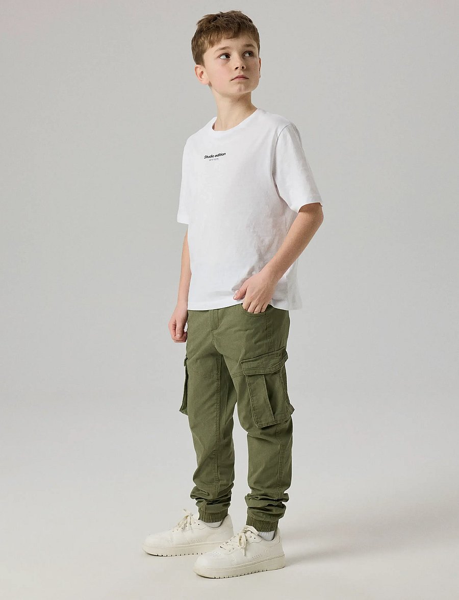 name it - NKMRYAN CARGO R TWI PANT 2222-BA NOOS - kargopüksid - deep lichen green - 4