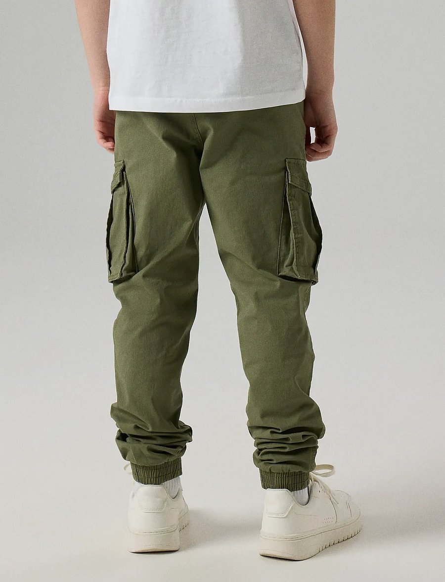 name it - NKMRYAN CARGO R TWI PANT 2222-BA NOOS - kargopüksid - deep lichen green - 5