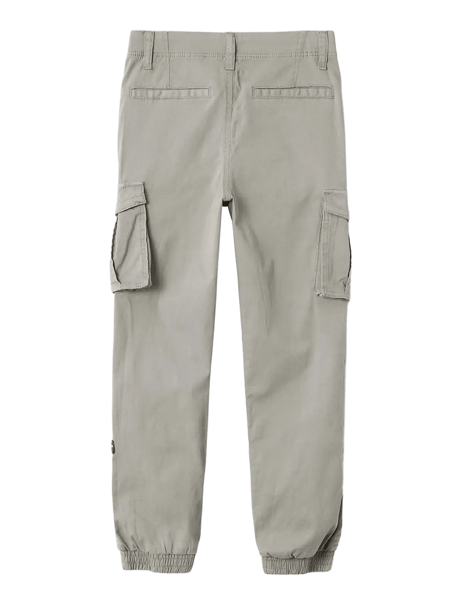 name it - NKMRYAN CARGO R TWI PANT 2222-BA NOOS - kargopüksid - elephant skin - 2