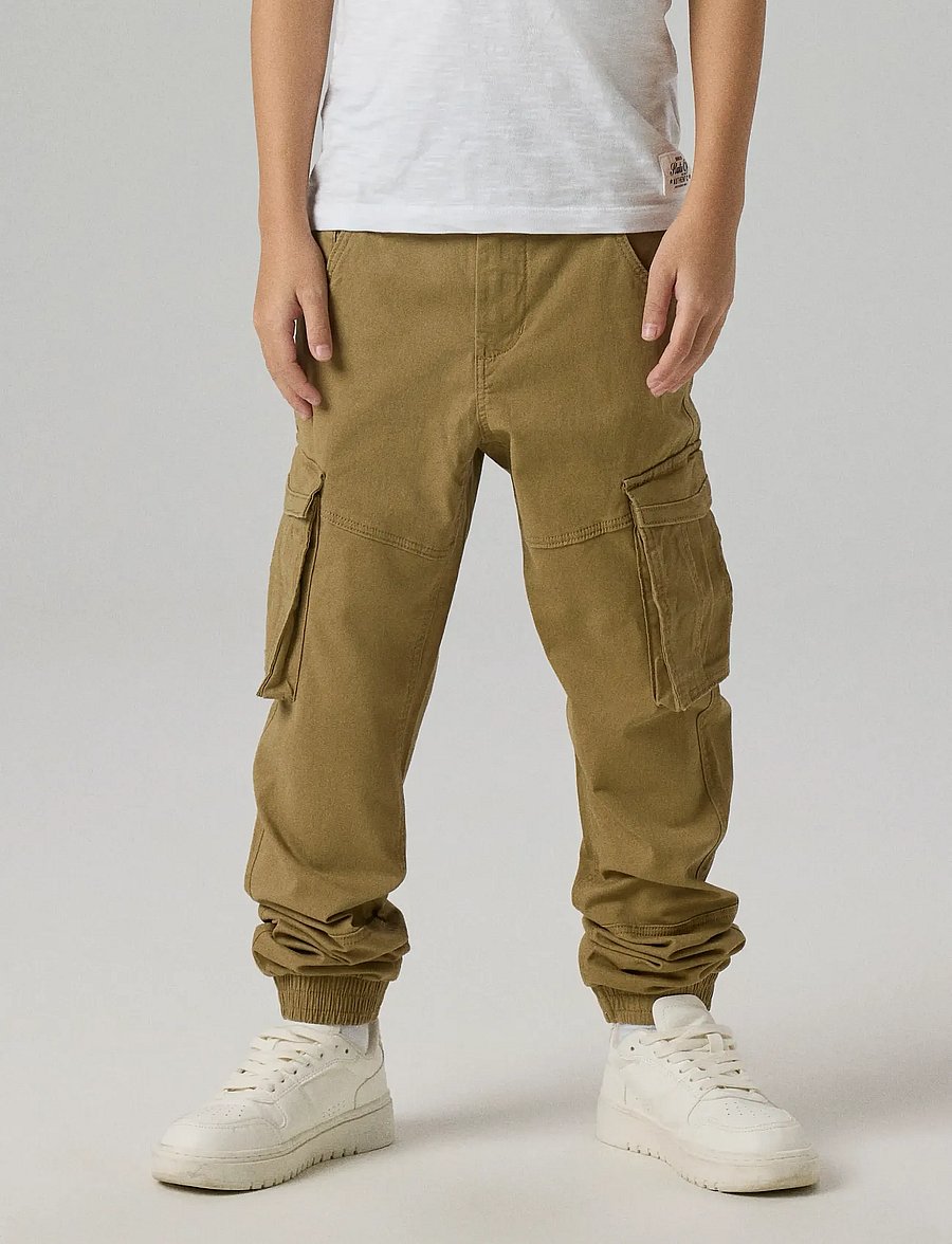 name it - NKMRYAN CARGO R TWI PANT 2222-BA NOOS - kargopüksid - kelp - 0