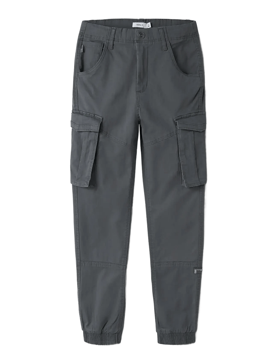 name it - NKMRYAN CARGO R TWI PANT 2222-BA NOOS - kargopüksid - lava smoke - 3