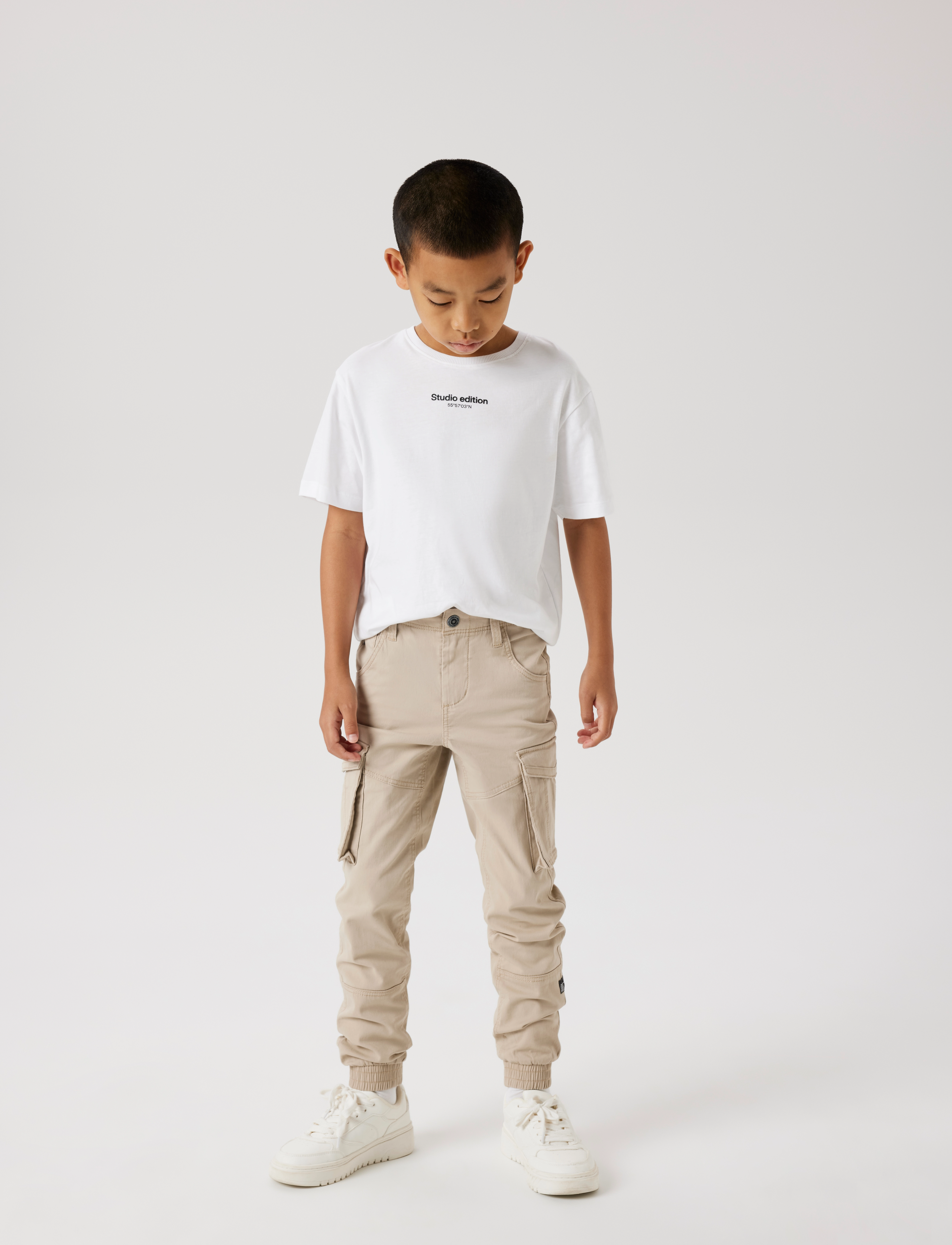name it - NKMRYAN CARGO R TWI PANT 2222-BA NOOS - kargopüksid - oxford tan - 5