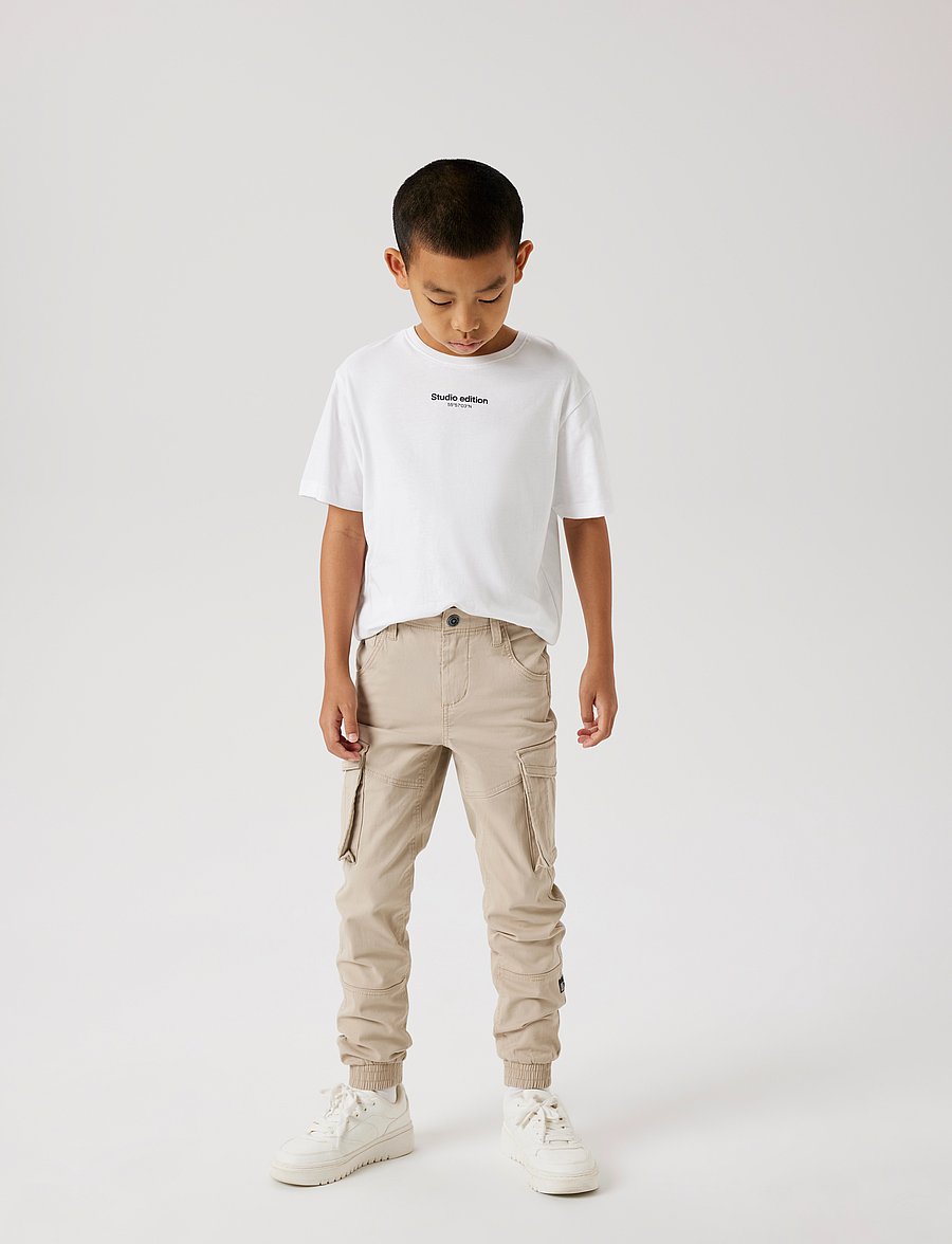 name it - NKMRYAN CARGO R TWI PANT 2222-BA NOOS - kargopüksid - oxford tan - 5