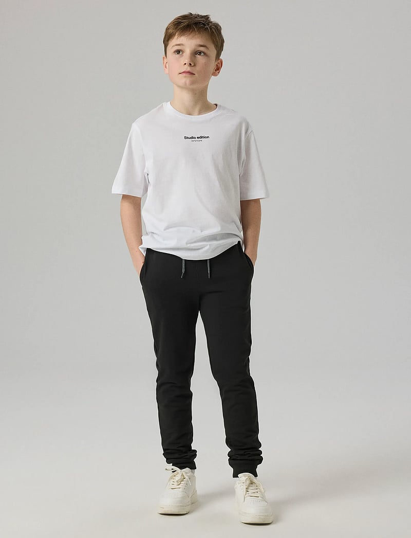 name it - NKMSWEAT PANT BRU NOOS - sportinės kelnės - black - 4