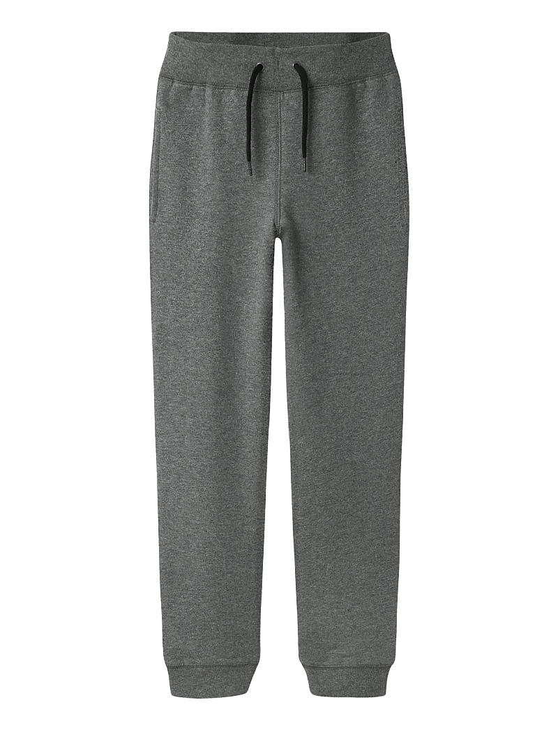 name it - NKMSWEAT PANT BRU NOOS - mjukisbyxor - dark grey melange - 0