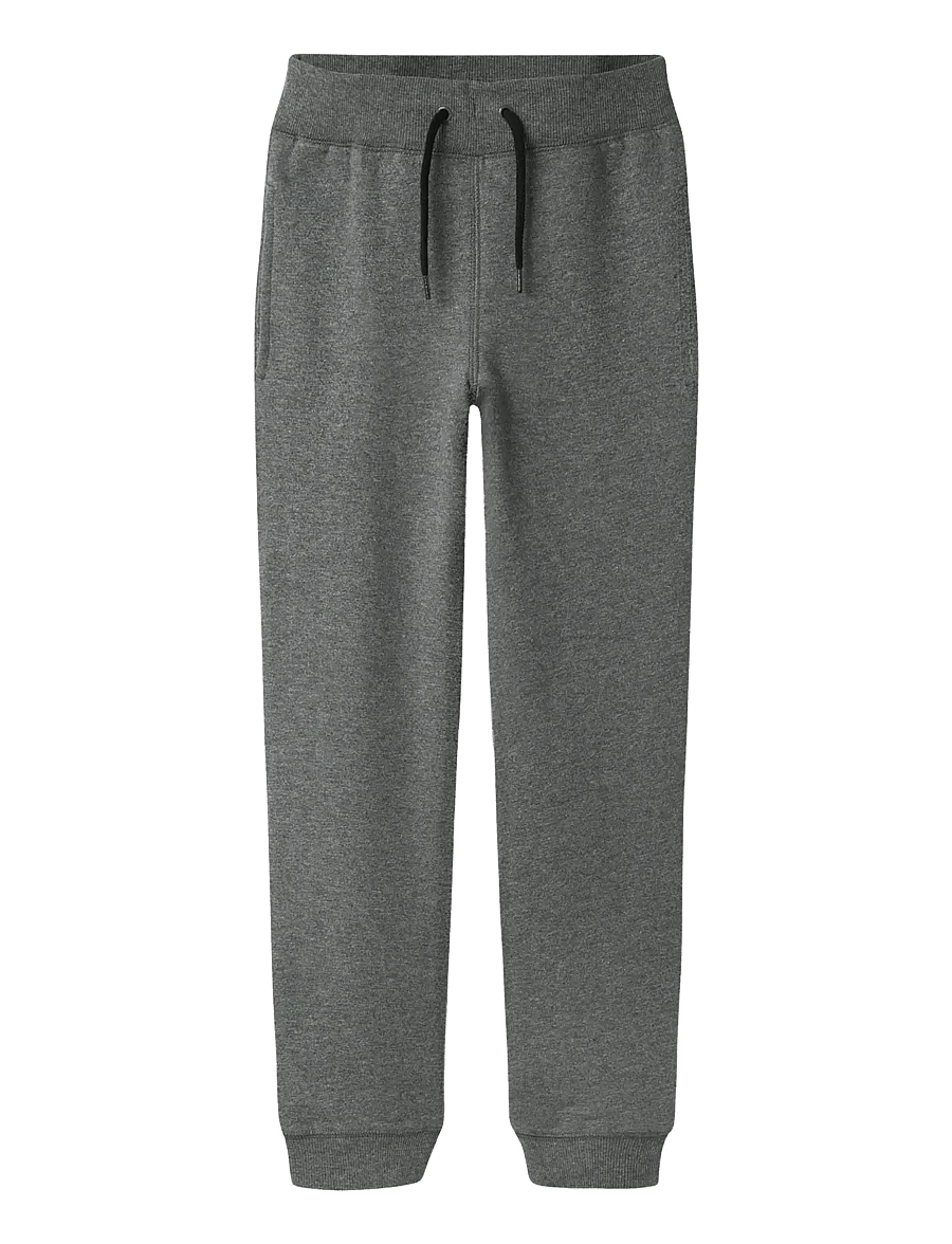 name it - NKMSWEAT PANT BRU NOOS - jogginghosen - dark grey melange - 0