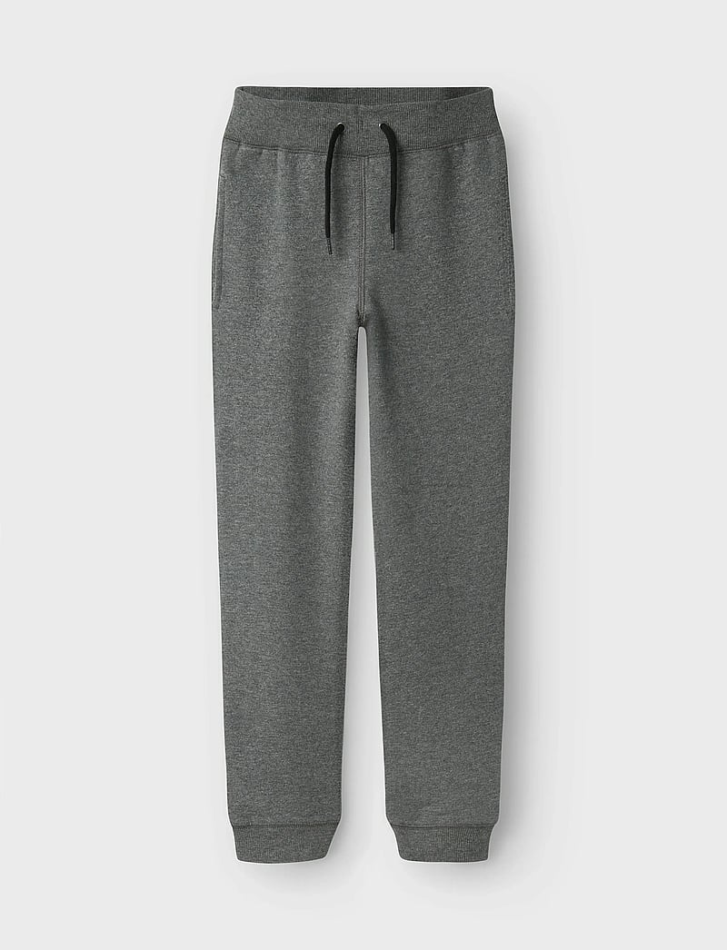 name it - NKMSWEAT PANT BRU NOOS - mjukisbyxor - dark grey melange - 2