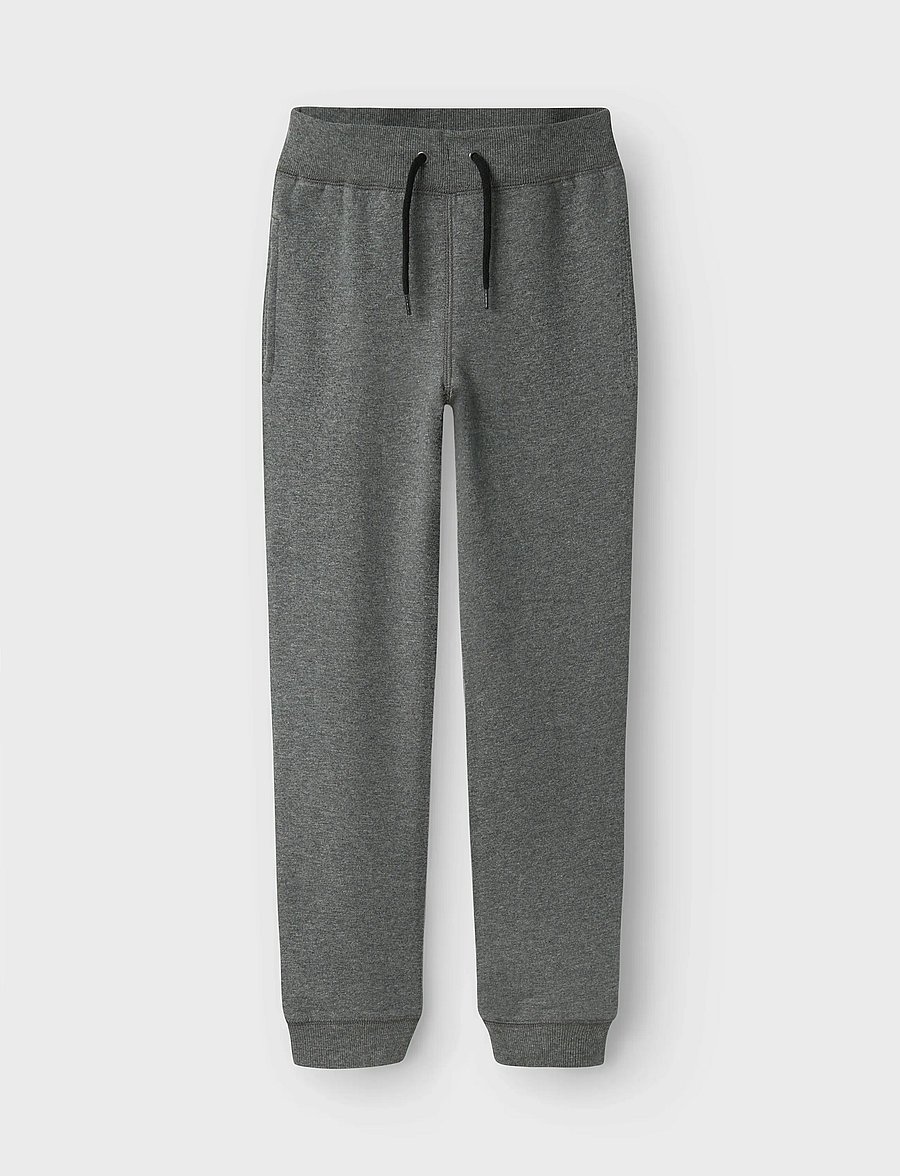 name it - NKMSWEAT PANT BRU NOOS - jogginghosen - dark grey melange - 3