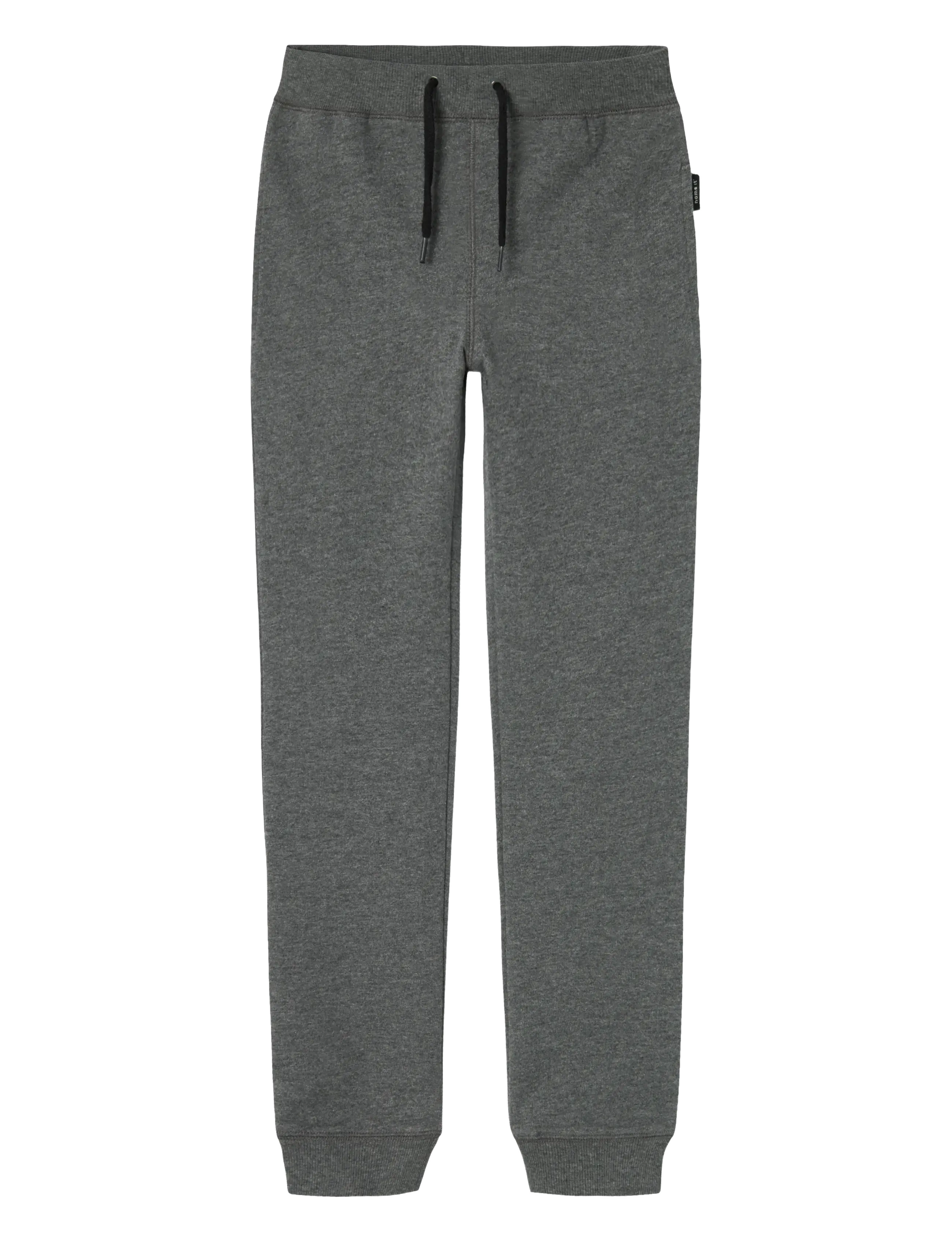 name it NKMSWEAT PANT UNB NOOS - Kläder - DARK GREY MELANGE / grey