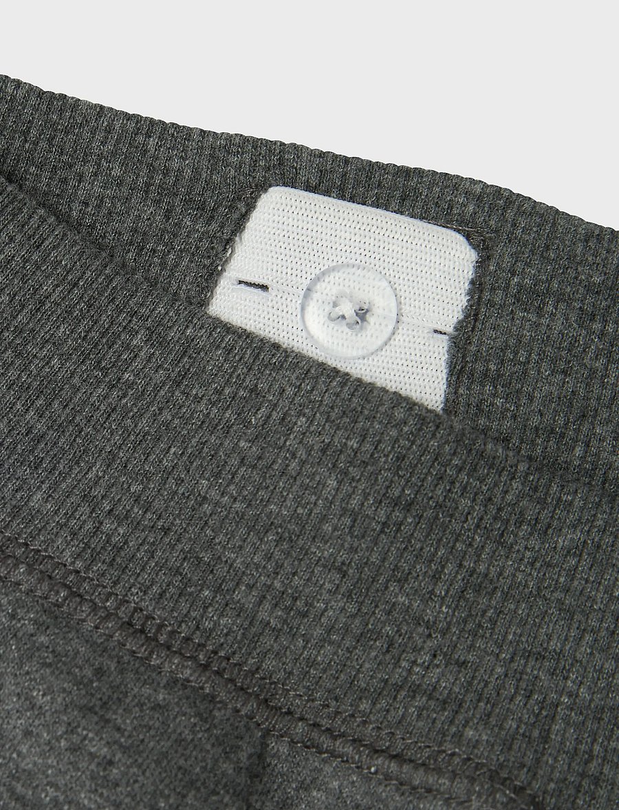 name it - NKMSWEAT PANT UNB NOOS - dressipüksid - dark grey melange - 2