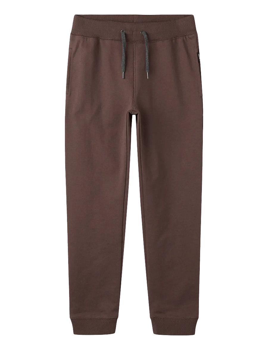 name it - NKMSWEAT PANT UNB NOOS - dressipüksid - french roast - 0