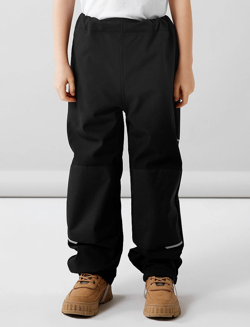 name it - NKNALFA PANT SOLID NOOS - shell trousers - black - 0