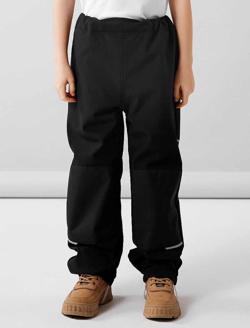 name it - NKNALFA PANT SOLID NOOS - shell trousers - black - 4