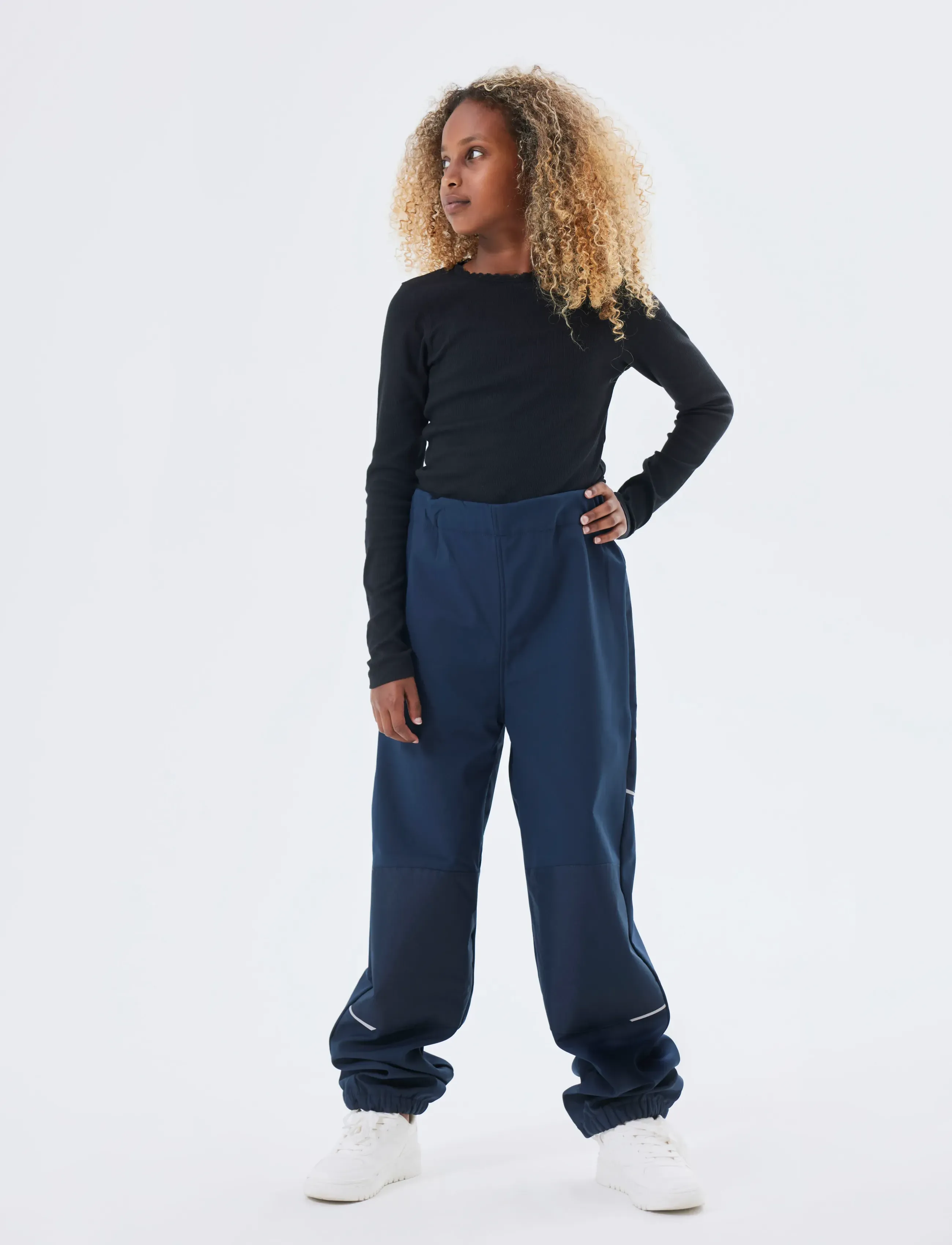 name it - NKNALFA PANT SOLID NOOS - byxor - dark sapphire - 2