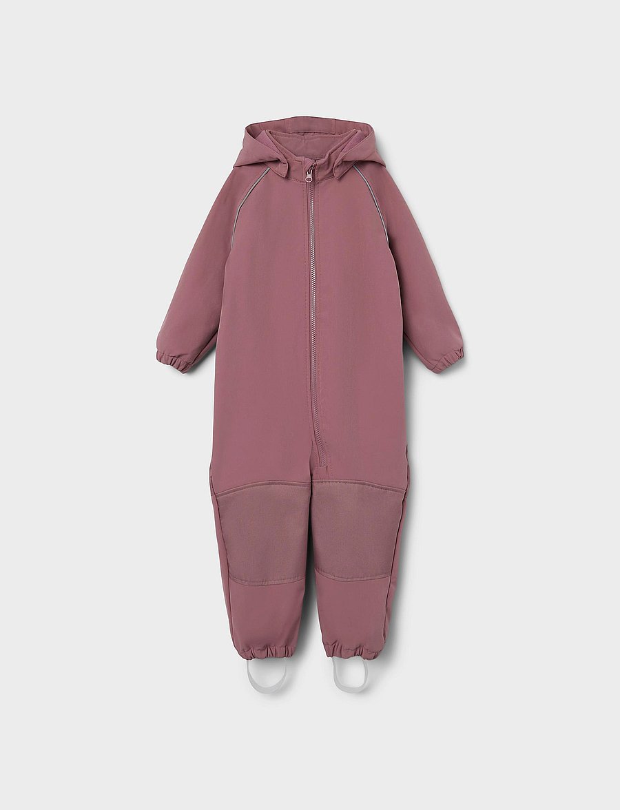 name it - NMNALFA SOFTSHELL SUIT SOLID FO - softshell-overalls - wistful mauve - 0