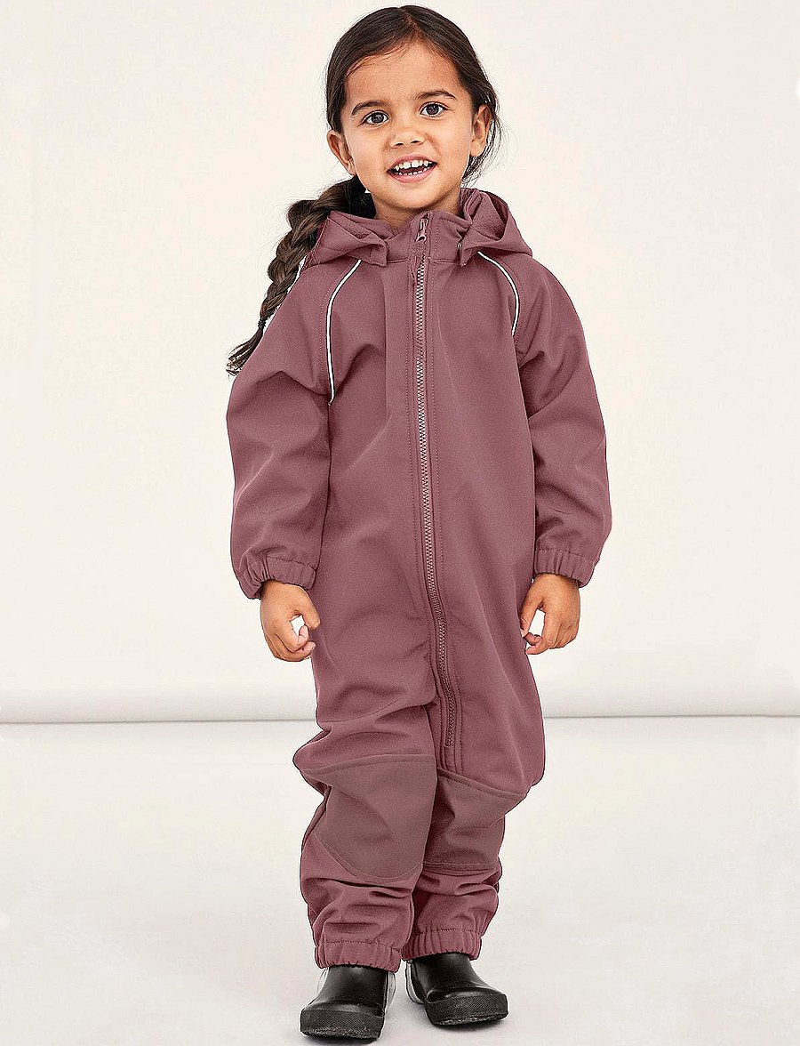 name it - NMNALFA SOFTSHELL SUIT SOLID FO - softshell-overalls - wistful mauve - 5