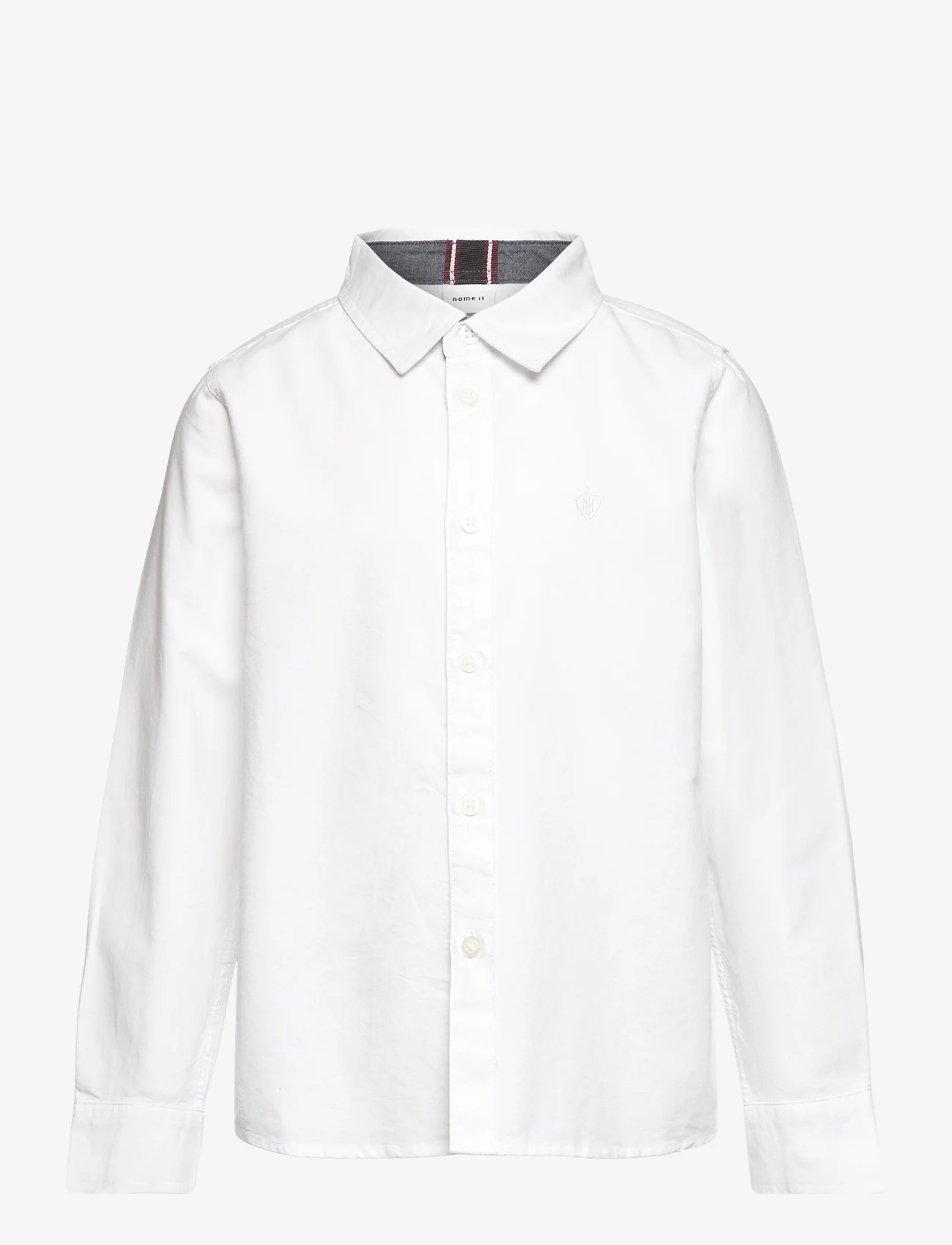 name it - NKMNEWSA LS SHIRT NOOS - langärmlige hemden - bright white - 0