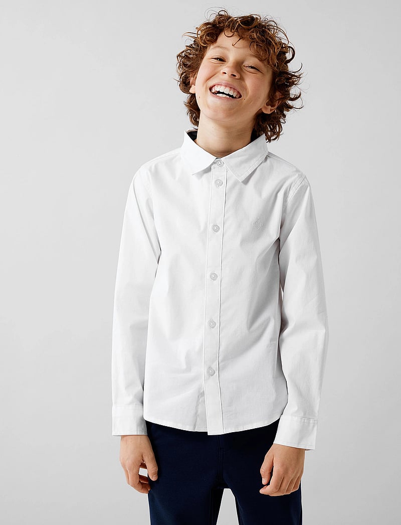 name it - NKMNEWSA LS SHIRT NOOS - langærmede skjorter - bright white - 0