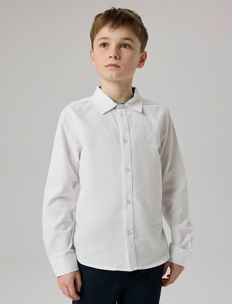 name it - NKMNEWSA LS SHIRT NOOS - langærmede skjorter - bright white - 4