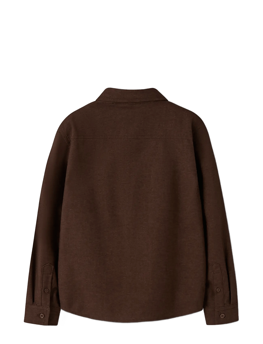 name it - NKMNEWSA LS SHIRT NOOS - langärmlige hemden - chocolate plum - 1