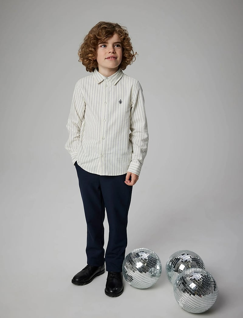 name it - NKMNEWSA LS SHIRT NOOS - pitkähihaiset kauluspaidat - jet stream - 3