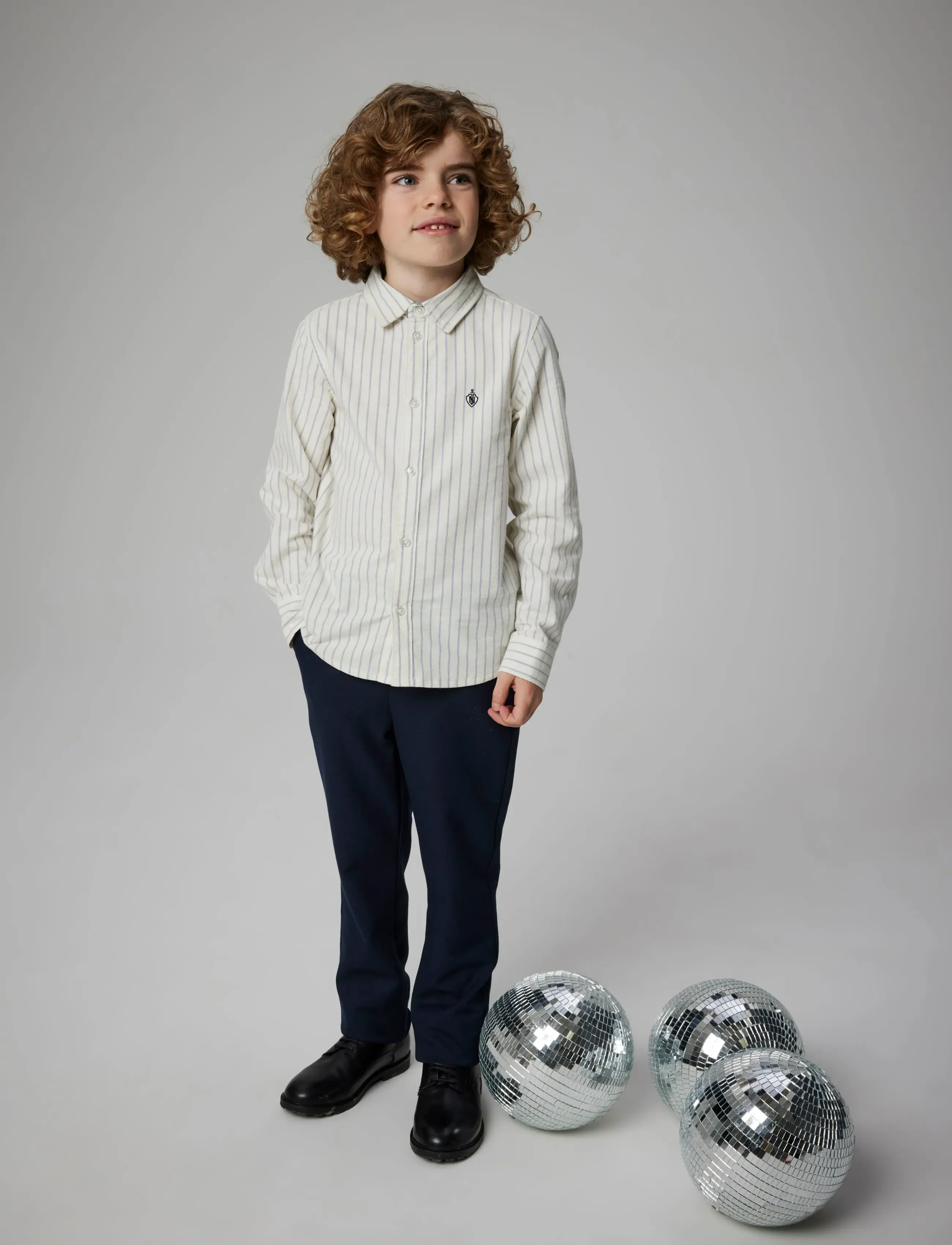 name it - NKMNEWSA LS SHIRT NOOS - pikkade varrukatega särgid - jet stream - 4