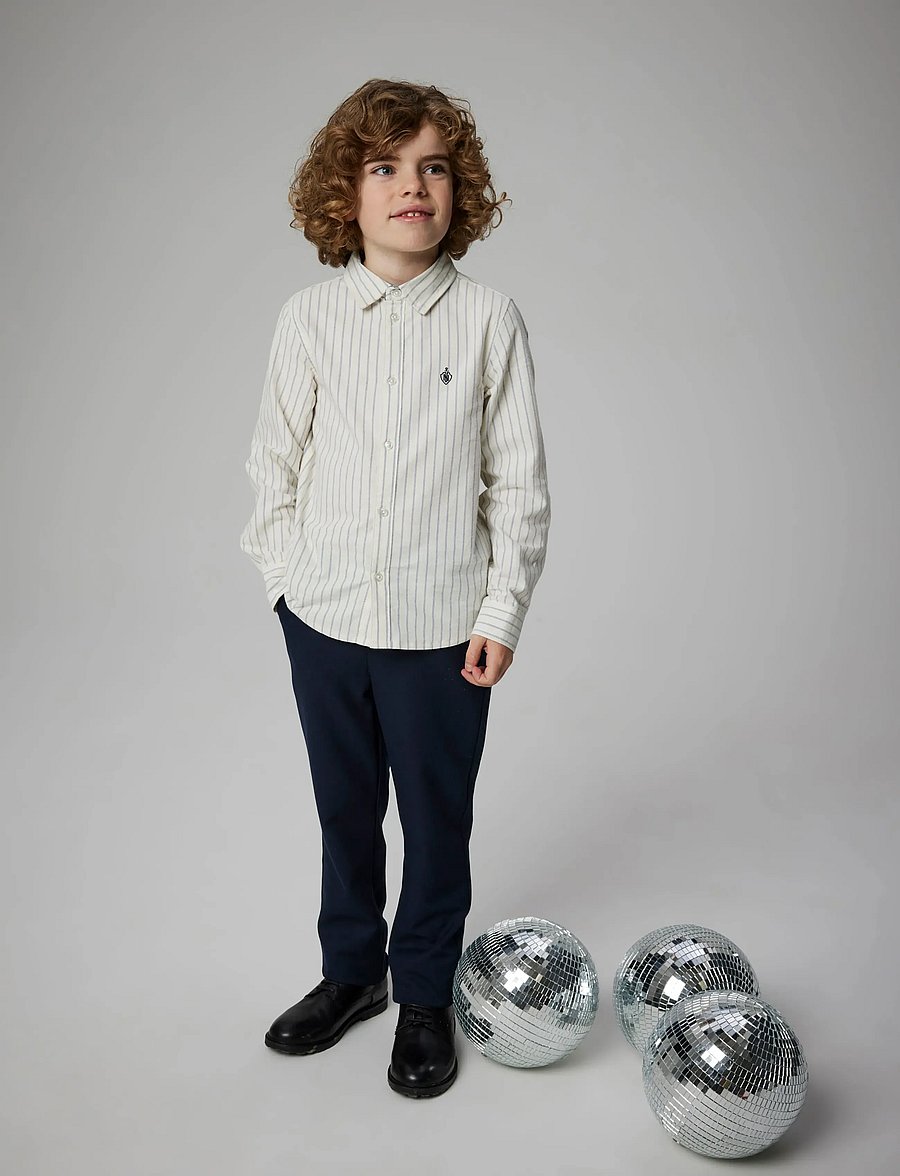 name it - NKMNEWSA LS SHIRT NOOS - pikkade varrukatega särgid - jet stream - 4
