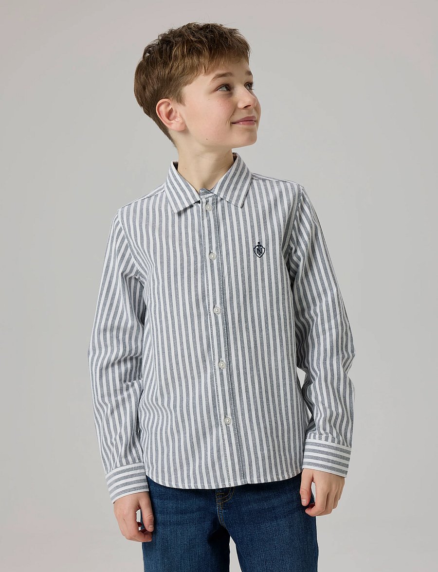 name it - NKMNEWSA LS SHIRT NOOS - langärmlige hemden - navy blazer - 3