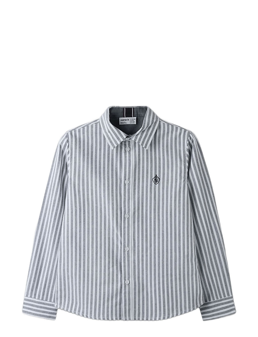 name it - NKMNEWSA LS SHIRT NOOS - langärmlige hemden - navy blazer - 2