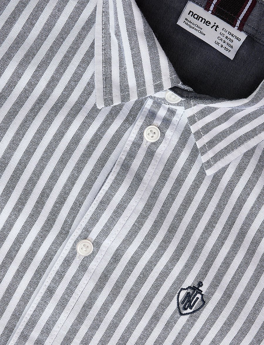 name it - NKMNEWSA LS SHIRT NOOS - langärmlige hemden - navy blazer - 4