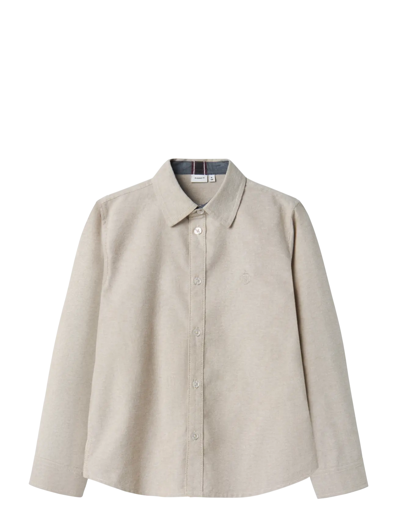 name it NKMNEWSA LS SHIRT NOOS - Põhitooted - PURE CASHMERE / beige
