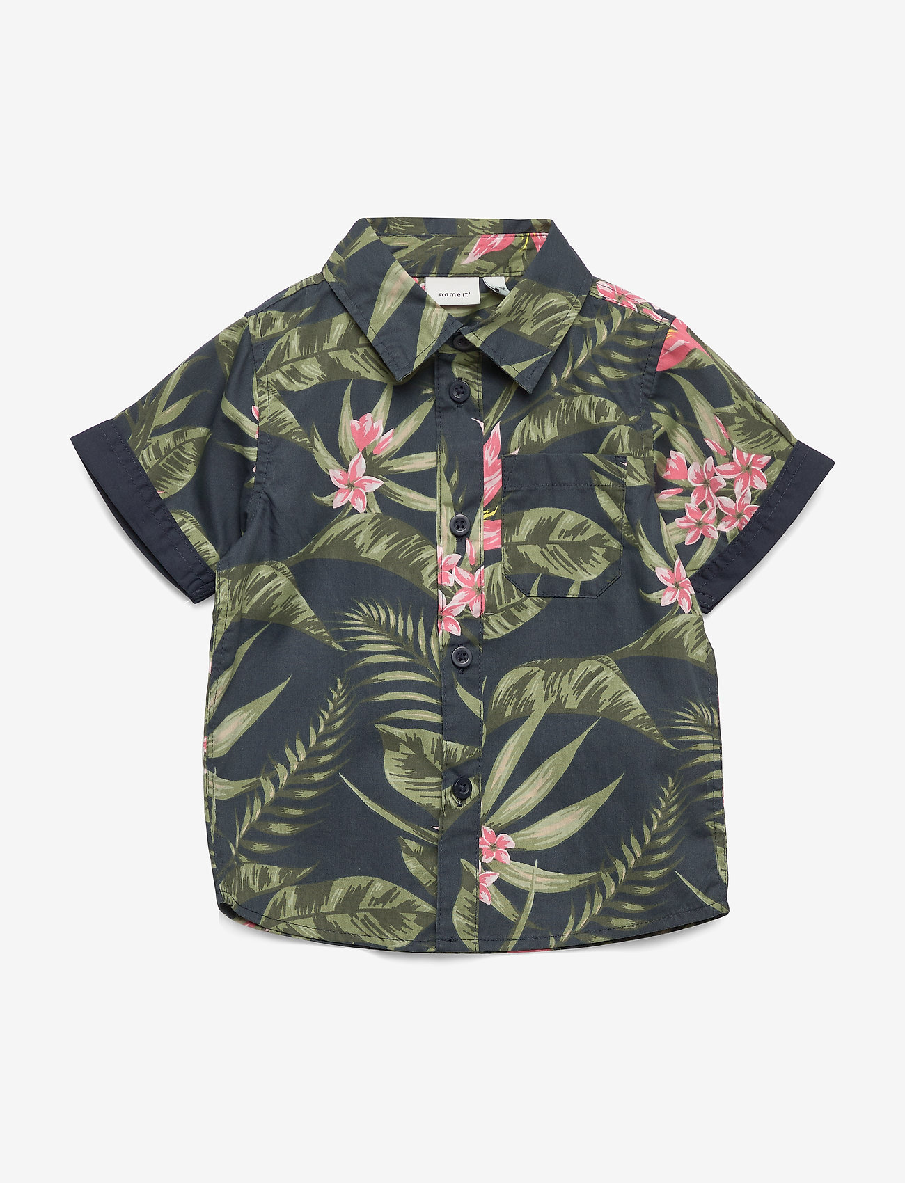 name it - NMMFINDUS SS SHIRT CAMP - dark sapphire - 0