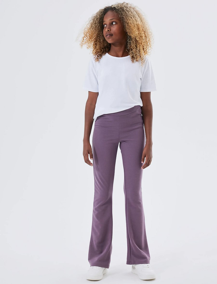 name it - NKFFRIKKALI BOOTCUT PANT NOOS - beebipüksid - arctic dusk - 0